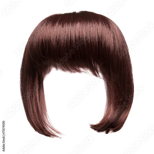 brown hair isolated