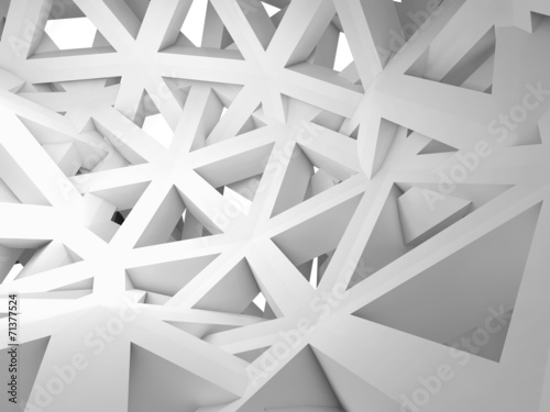 Abstract 3d background with chaotic construction