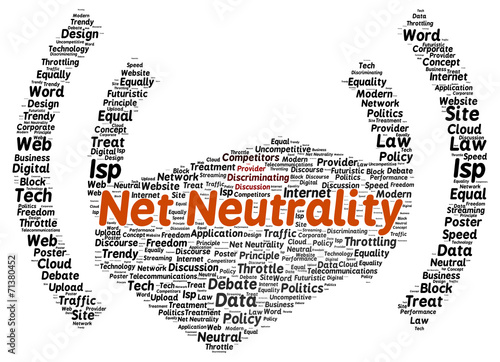 Net neutrality word cloud shape