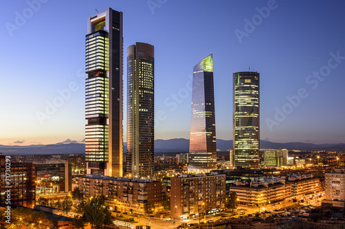 Madrid, Spain Financial District