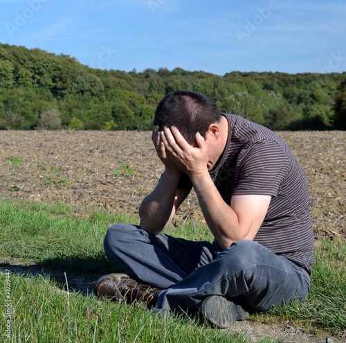 Homme désespéré