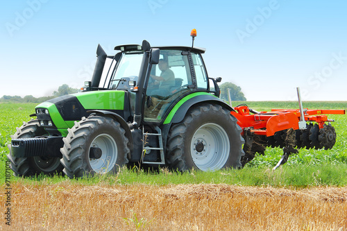 Tractor on the field