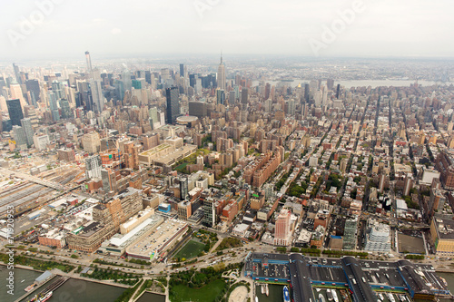 aerial view of new york city