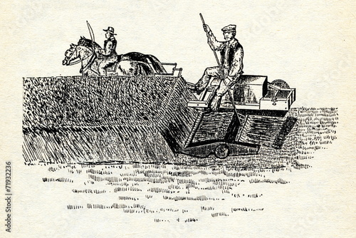 Hussey's Reaping Machine ca. 1833