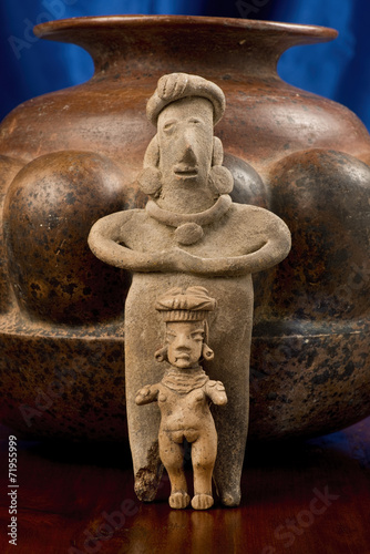 Pre Columbian Female Figures made 200 BC to 200 AD.
