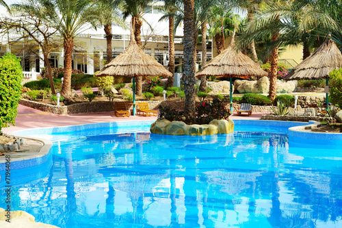 Swimming pool at luxury hotel, Sharm el Sheikh, Egypt