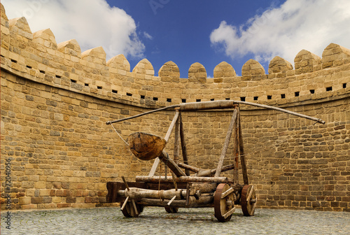 catapult Turkish Mancinik Icheri Sheher Old Town Baku Azerbaijan