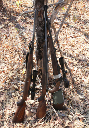 Three rifles for trophy hunting of Buffalo