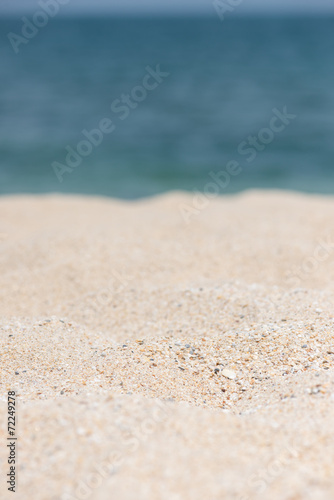 Sandy beach and sea background