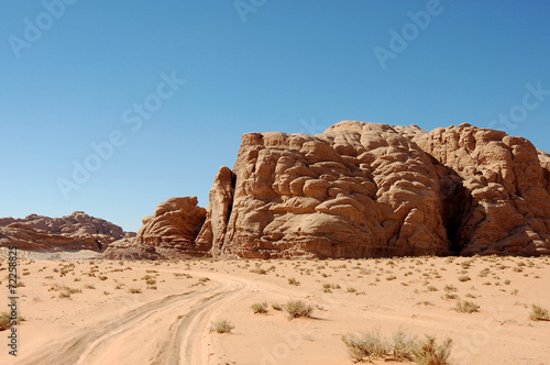 Wadi Rum desert landscape, Jordan.