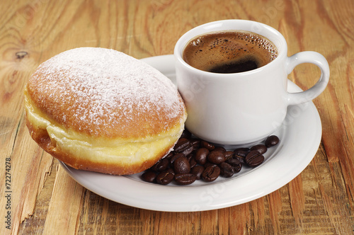 Donut and coffee