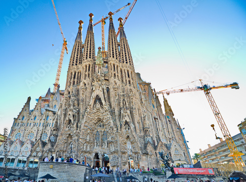 The Basilica de la Sagrada Familia, Barcelona