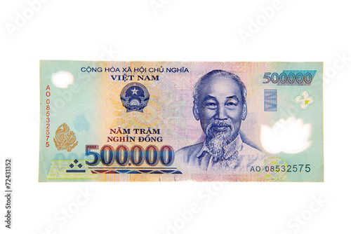 Vietnamese currency 500,000 dong banknote