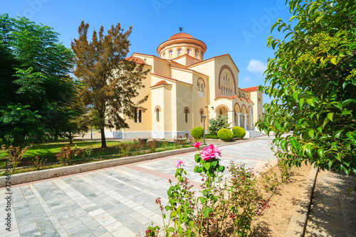 Famous monastery Agios Gerasimos on Kefalonia island, Greece