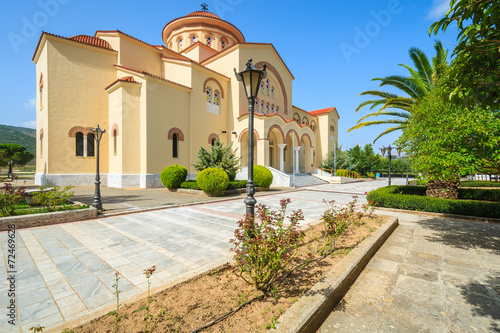 Famous monastery Agios Gerasimos on Kefalonia island, Greece