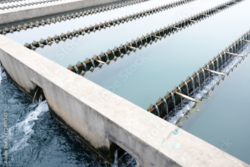 Modern urban wastewater treatment plant