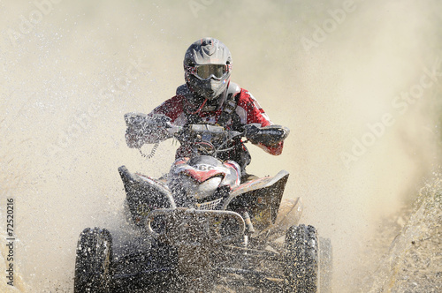 quad crossing the river