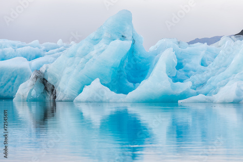 Detail view of iceberg in ice lagoon - Jokulsarlon, Iceland.
