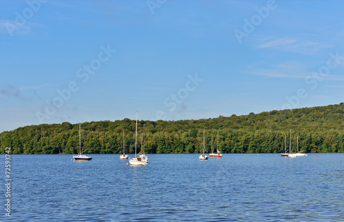 Lake Lac des Vieilles Forges in Ardennes, France