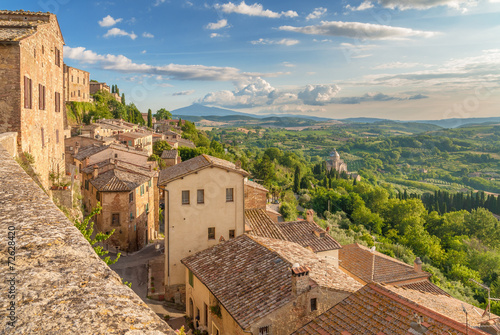 Landscape of the Tuscany seen from the walls of Montepulciano, I