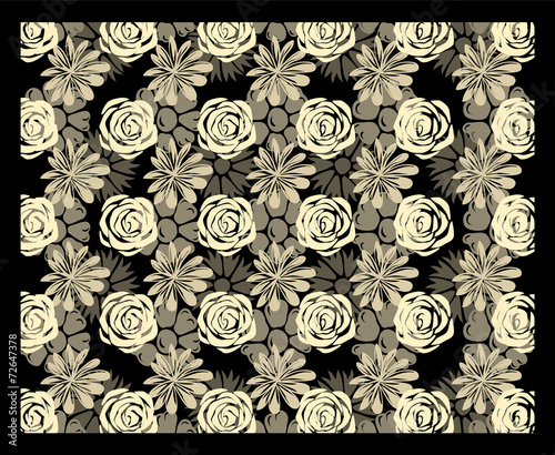 Multi-level floral stereogram