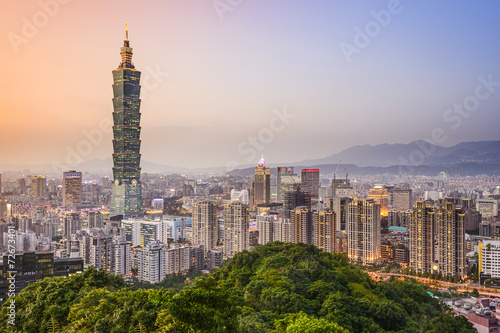 Taipei, Taiwan City Skyline