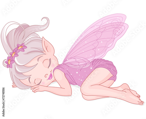 Sleeping pixy fairy