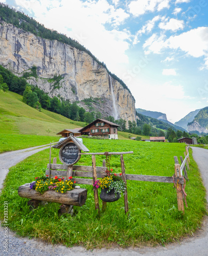 Amazing view of Lauterbrunnen valley, Switzerland