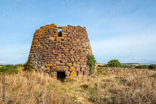 Ruiu nuraghe ruins near Chiaramonti in Sardinia