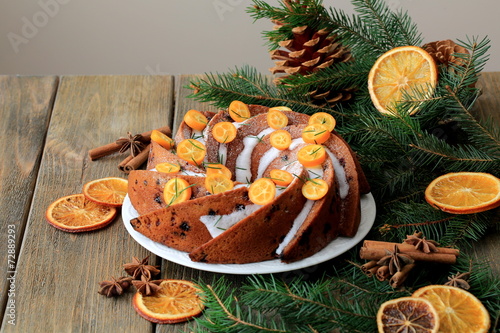 Рождественский кекс с апельсинами и цедрой