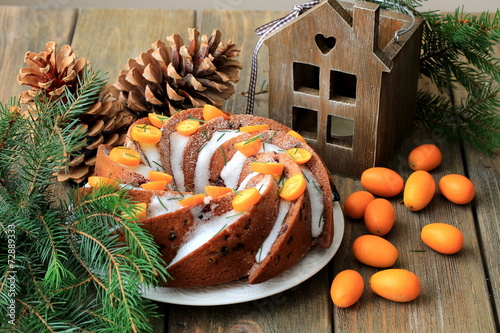 Рождественский кекс с апельсинами и цедрой