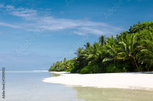 Nice tropical island beach in the Indian ocean