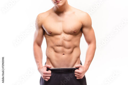 Shirtless muscular man sexi torso