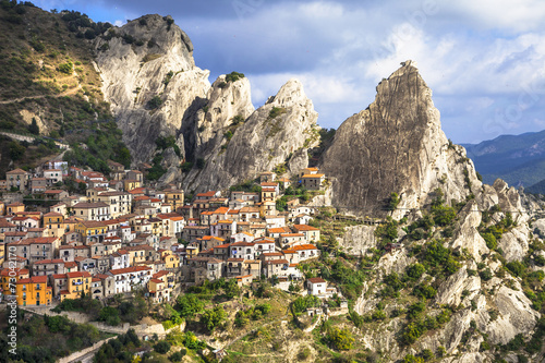 Castelmezzano -mountain village. incredible Italy series, Basil