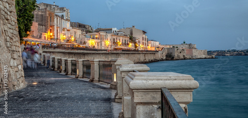 Ortigia waterfront in the city of Syracuse