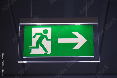 Emergency exit - Stock Image