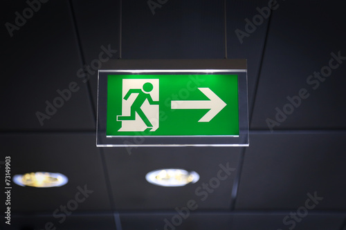 Emergency exit - Stock Image