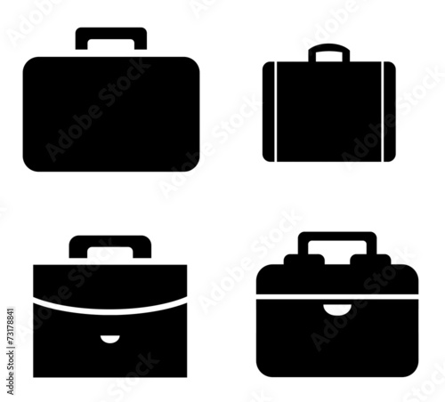 Valise en 4 icônes