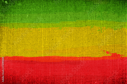 Grunge rasta flag