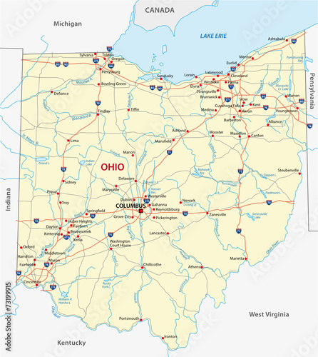 ohio road map