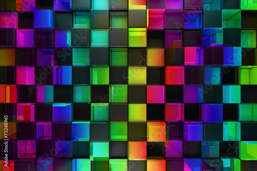 Colorful blocks abstract background