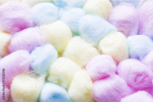 Pastel cotton balls