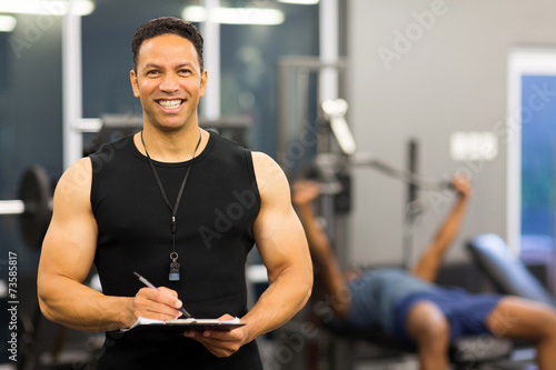 male gym instructor portrait