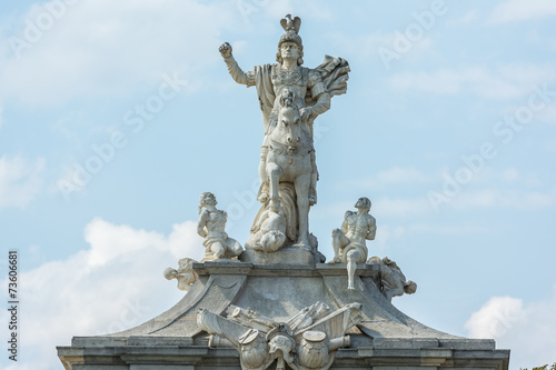 Statue Of Emperor Carol VI In The White Fortress Built In 1739