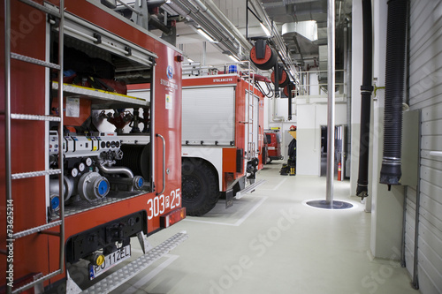 Modern fire station in Poznan.