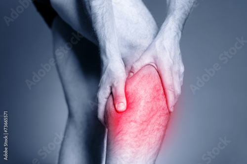 Calf leg pain, muscle injury