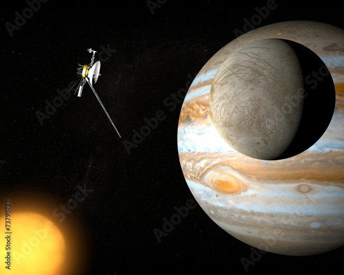 Satellite Europa, luna di Giove, spazio sonda voyager