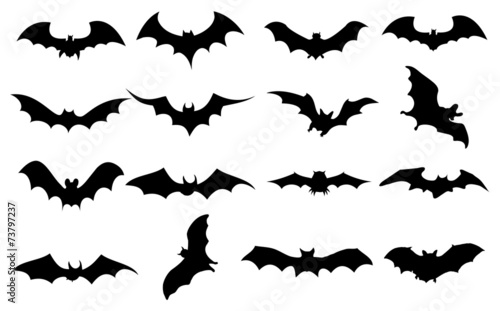 Bats icons set