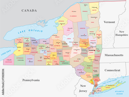 new york state administrative map