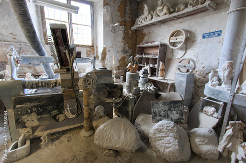 Italy, Tuscany, Volterra, alabaster handwork